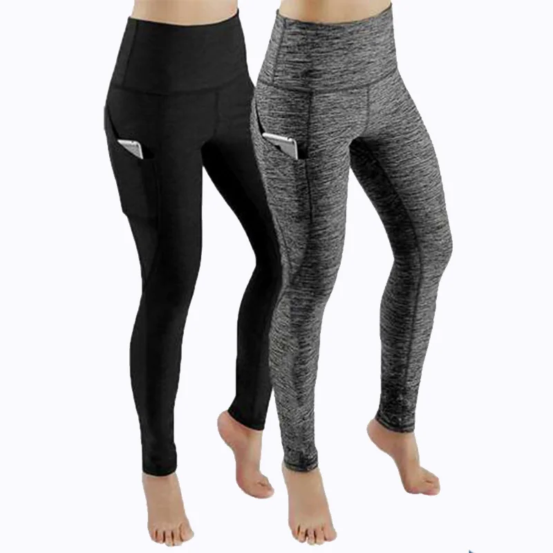 

High Waist Legging Pockets Fitness Bottoms Running Sweatpants for Women Quick-Dry Sport Trousers Workout Yoga Pants