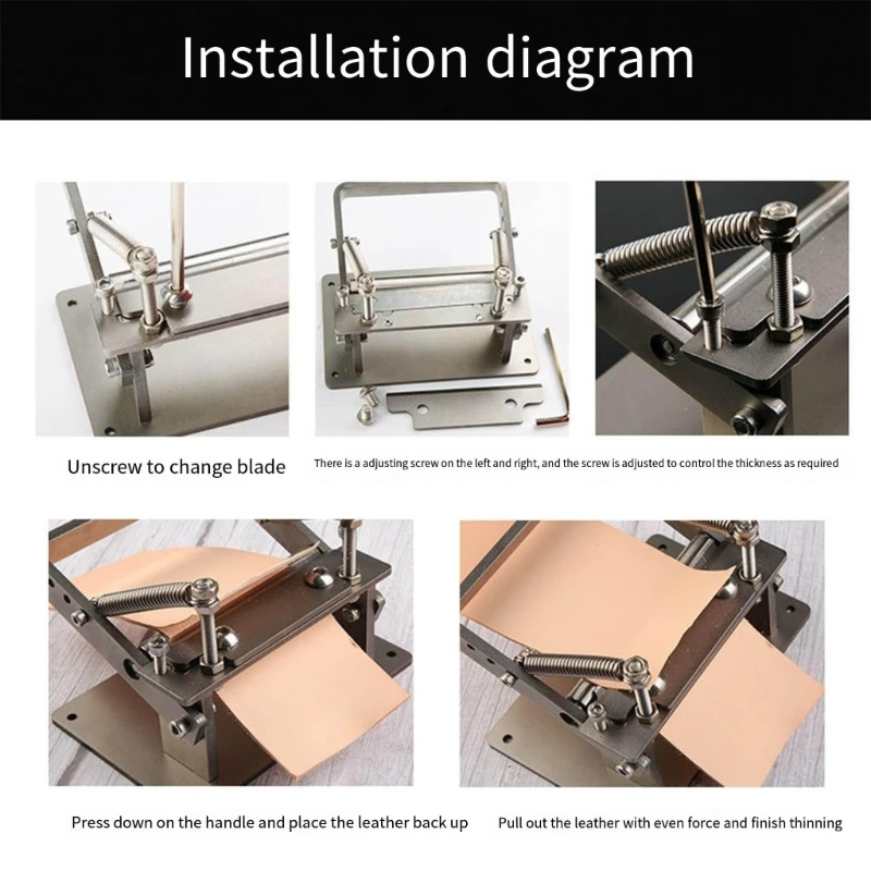 Машина для очистки кожи Ручной нож снятия инструмент утонения