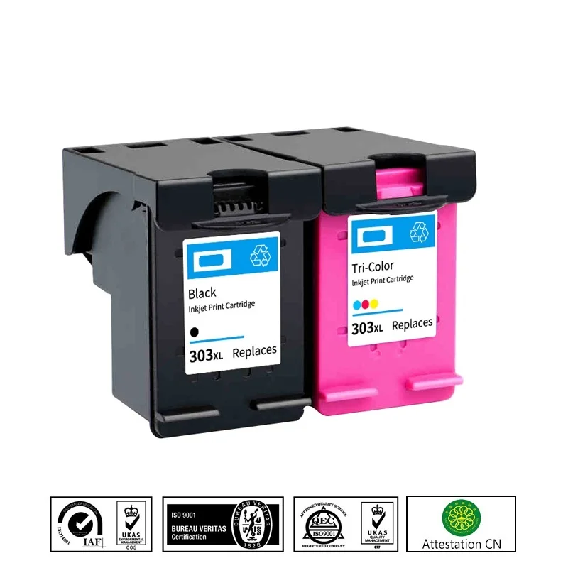 

303 XL Ink Cartridge Replacement for HP 303 303XL Envy Photo 6220 6222 6230 6232 6252 6255 6234 7130 7134 7830 Printer