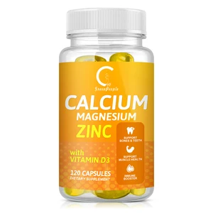 Imported GPGP Greenpeople Magnesium Capsules Support Bone Health Immune Support Calcium &VC & Zinc &VD3 Multi