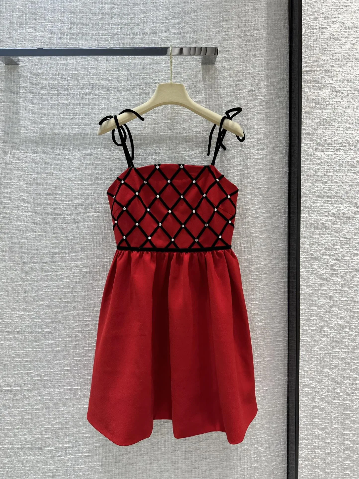 

2023 Female Clothing Woman Clothes Women's Dress Casual Diamond Embellished Dress Spring Dress