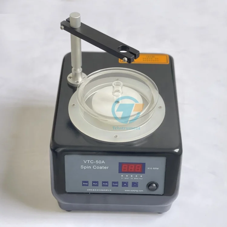 Бесвакуумный вращающийся нагреватель VTC-50A Макс. 8000 об/мин для вафель 4 дюйма