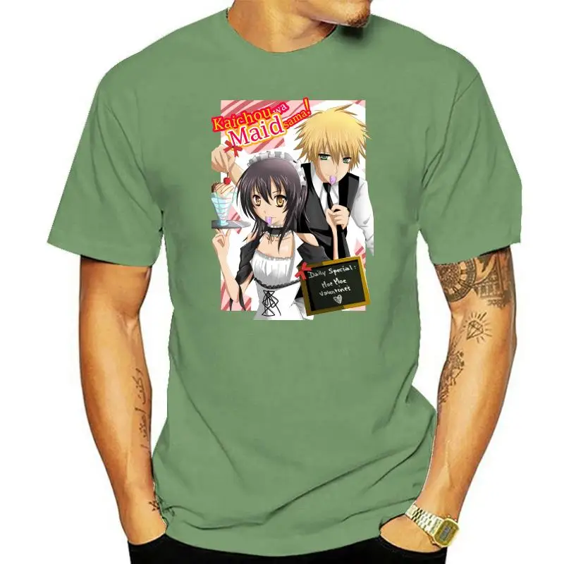 Новинка Постер для ТВ-шоу в стиле аниме горничная сама Мужская футболка размер