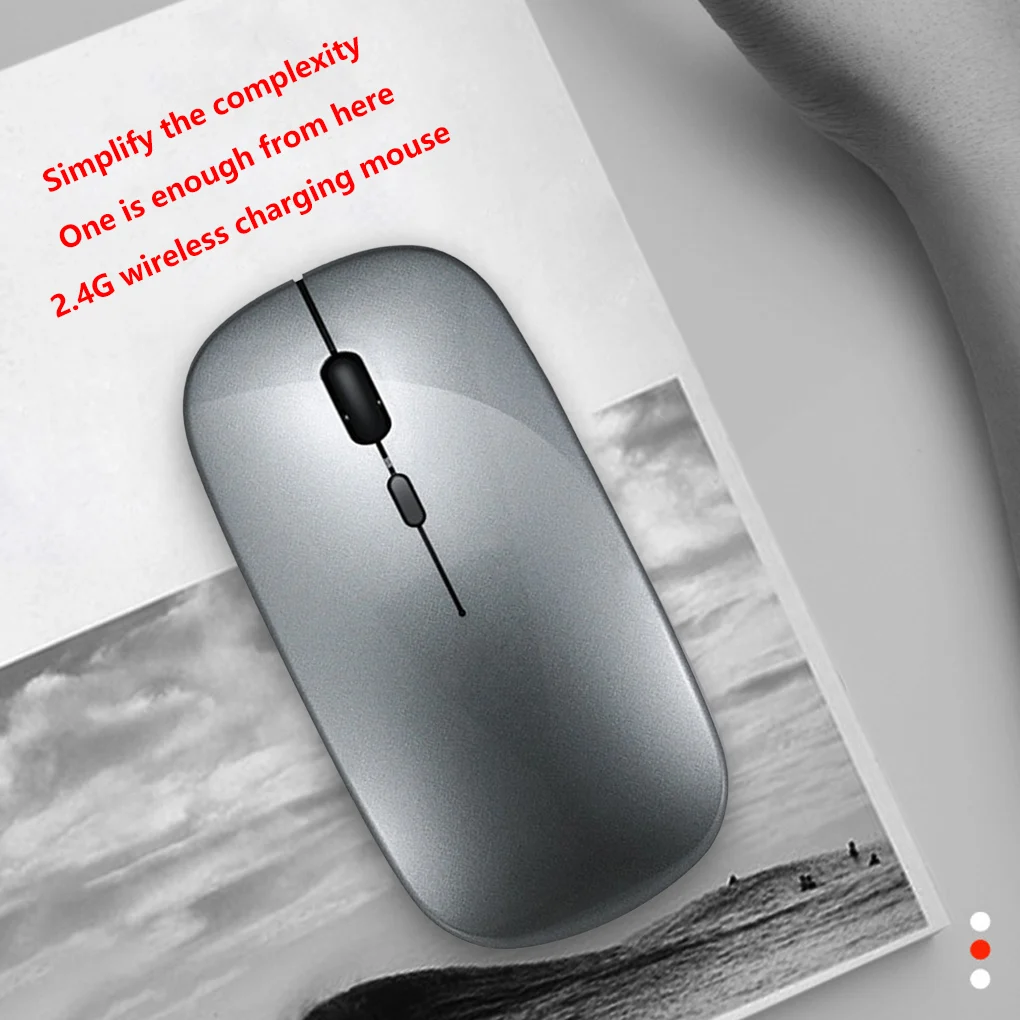 

Home 2.4Ghz Wireless Optical Mouse Driver Free Rechargeable 1600 DPI Ergonomic Mice Desktop PC Accessory Computer Supplies