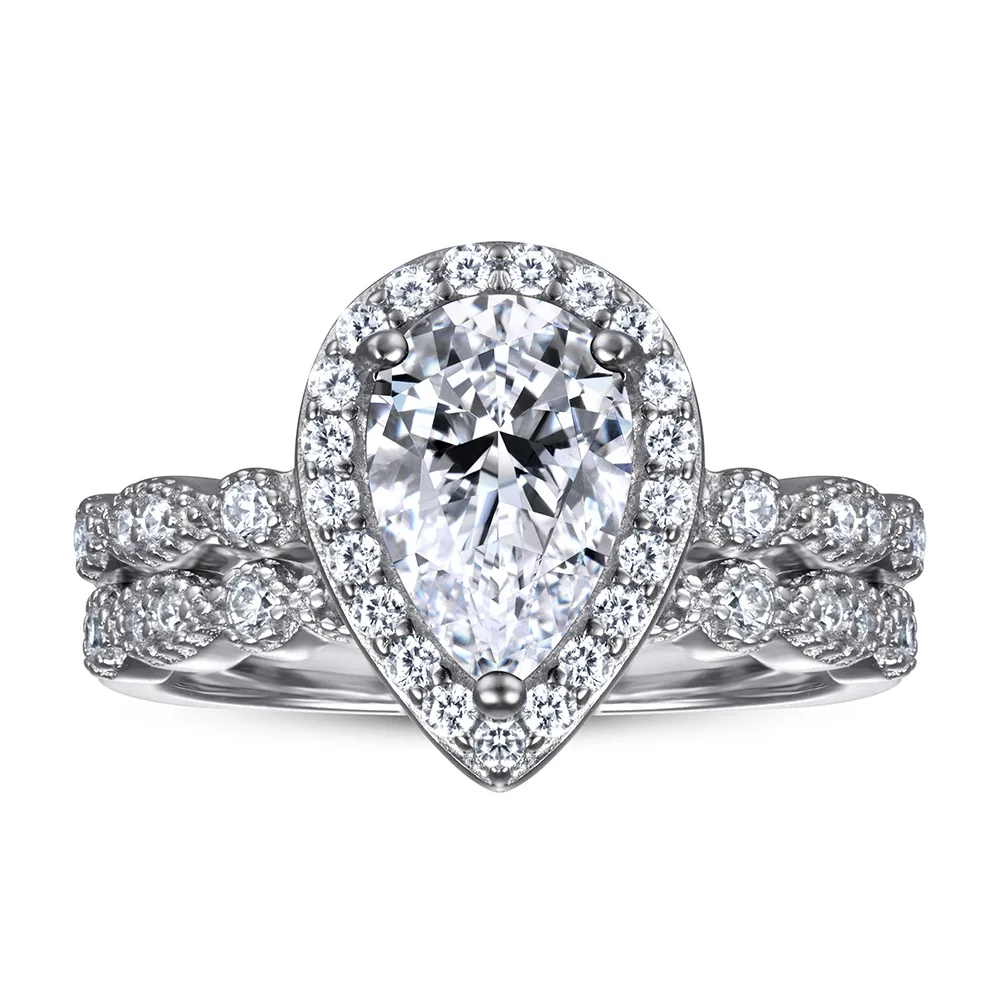 

S925 silver Charms Engagement Jewelry Rings For Women 220426-12