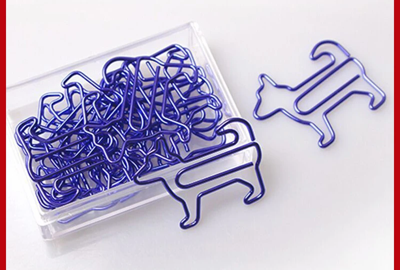 

purple dog paperclip cartoon pin animal paperclip colorful paperclip