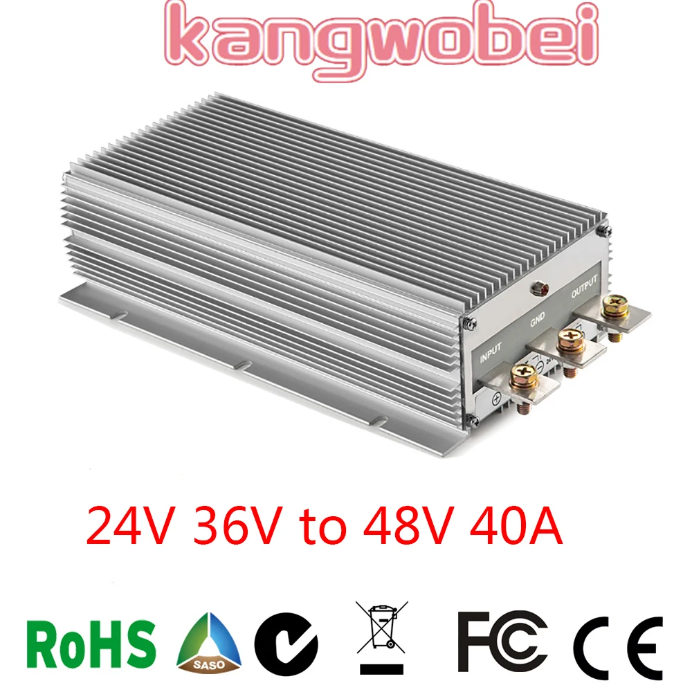 

36VDC TO 48V DC 40 AMP RoHS Certificated 40A 24V 36V TO 48V STEP UP DC DC CONVERTER Boost Power Supply DC DC Regulator For Car