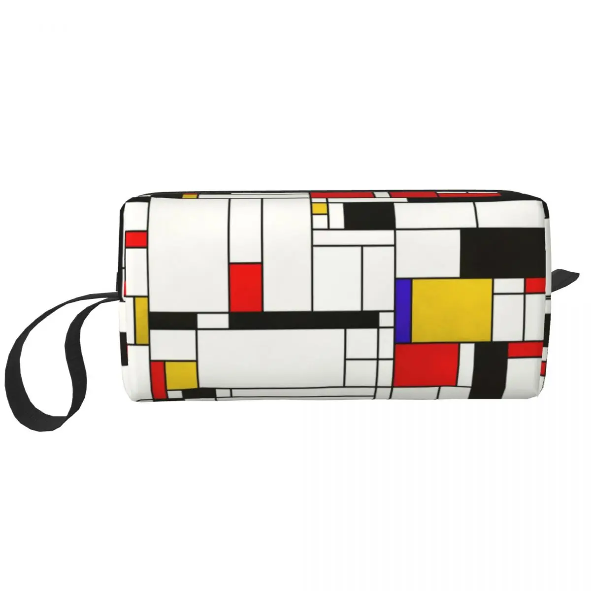 

Косметичка Piet Mondrian в стиле абстрактного искусства, большая вместимость, стиль, искусственный макияж, искусственная красота, Фотосумка, двойной комплект, коробка