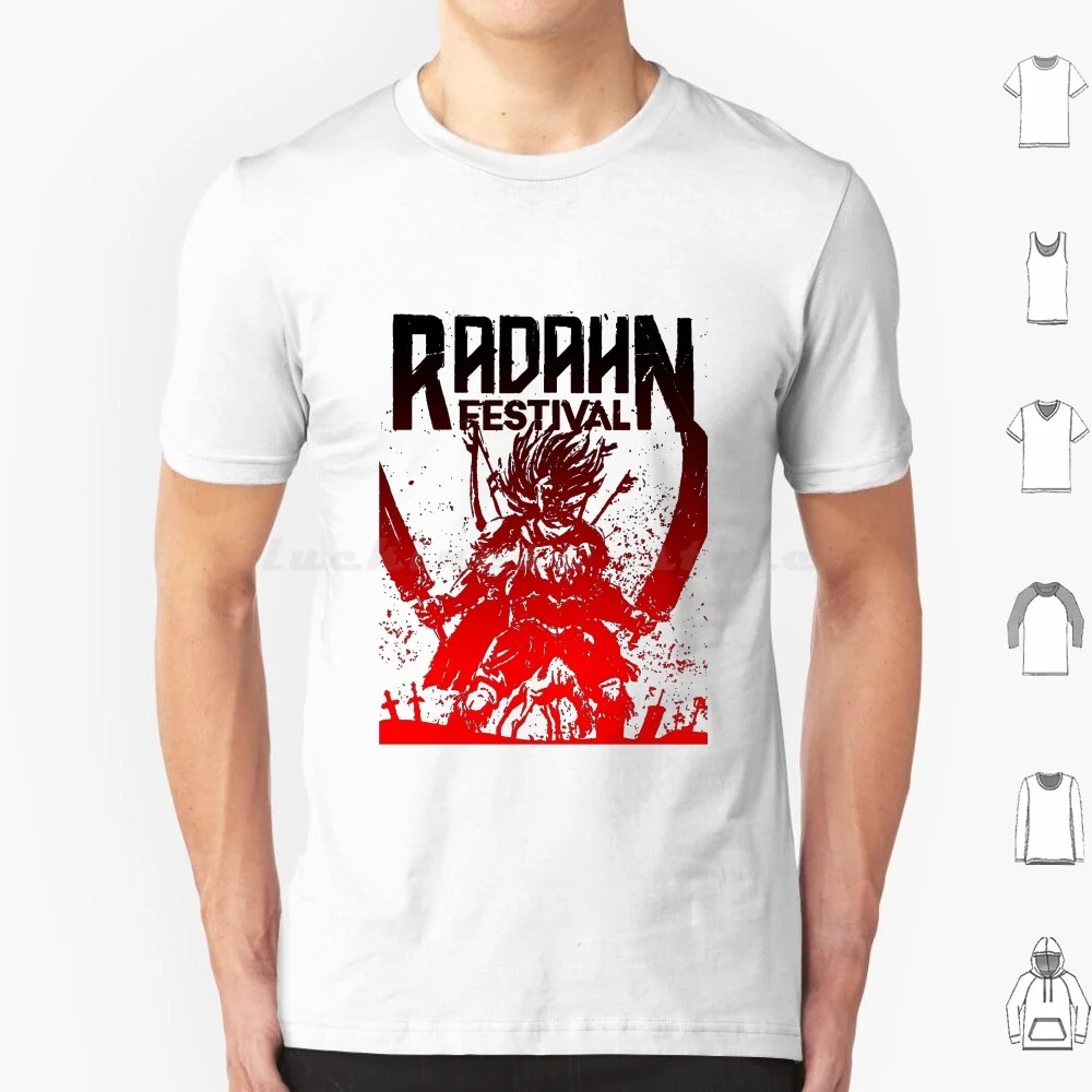 

Фестиваль Radahn96 футболка большого размера 100% хлопок Темные души Elden Ring Elden Radahn фестиваль Melina Malenia