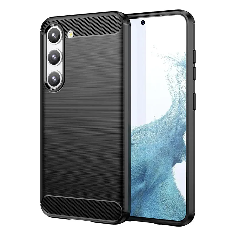 

Case for Samsung Galaxy S23 S911B Carbon Fiber Skin Silicone TPU Soft Back Cover Phone Case for Samsung Galaxy S23 S911B S911N