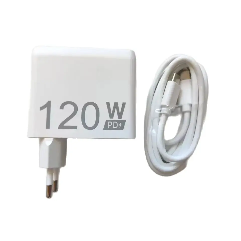 Фото Зарядное устройство 120 Вт (ЕС/США) с быстрой зарядкой PD и кабелем USB Type-C для смартфонов Unihertz Tank 3, 4 Pro, 3pro, 4pro №3
