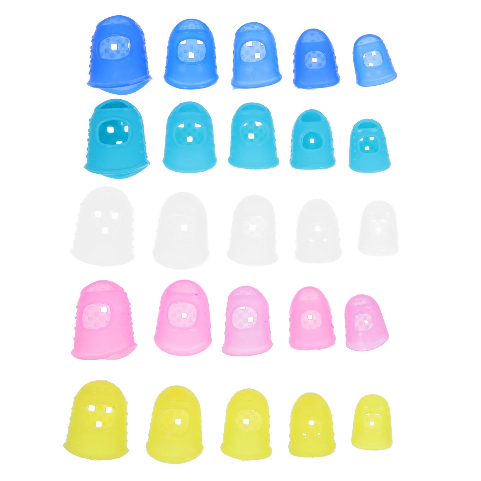 

50Pcs Practice Guitar Finger Guards Protective Silicone Fingertip Cover