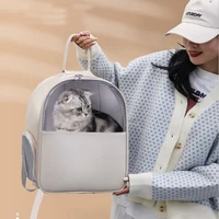 dog carrier bag cat travel basket carrying pets out shoulders pet bag large space under the transparent window cat backpack