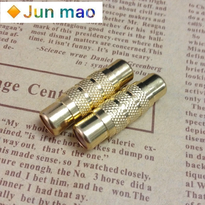 

5pcs RCA lotus straight head lotus female to female gold plated audio head lotus pair connector gold plated AV pair connector