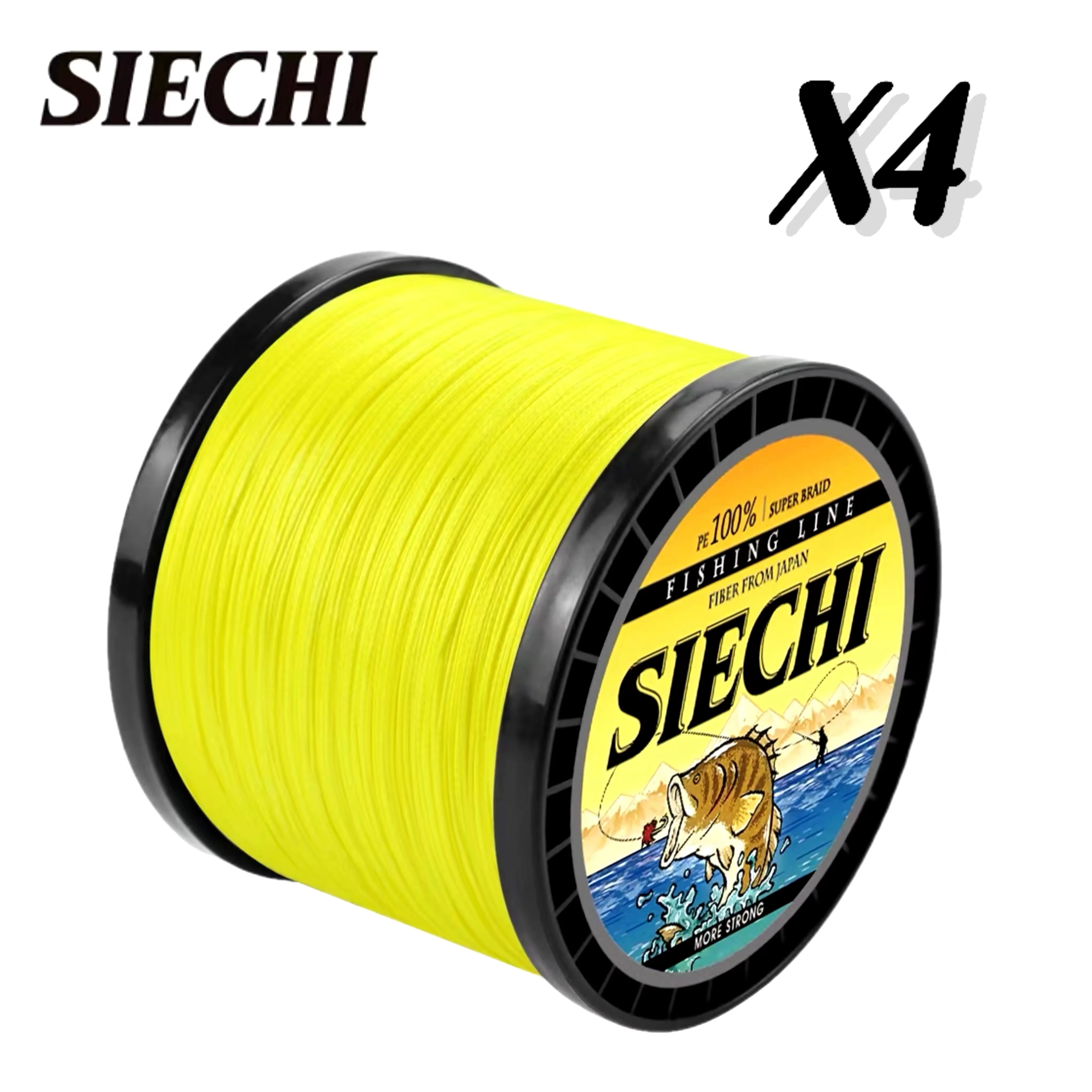 Леска SIE для ловли карпа 4-прядная плетеная проволока плавающая леска океанской