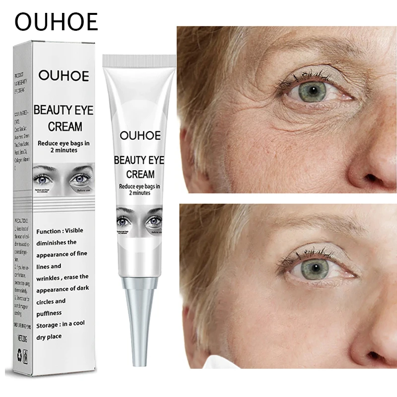 Collagen Anti Wrinkle Eye Cream Eye Bags Dark Circle Remover Fade Fine Lines Lifting Firming Massage Cream Anti-aging Skin Care