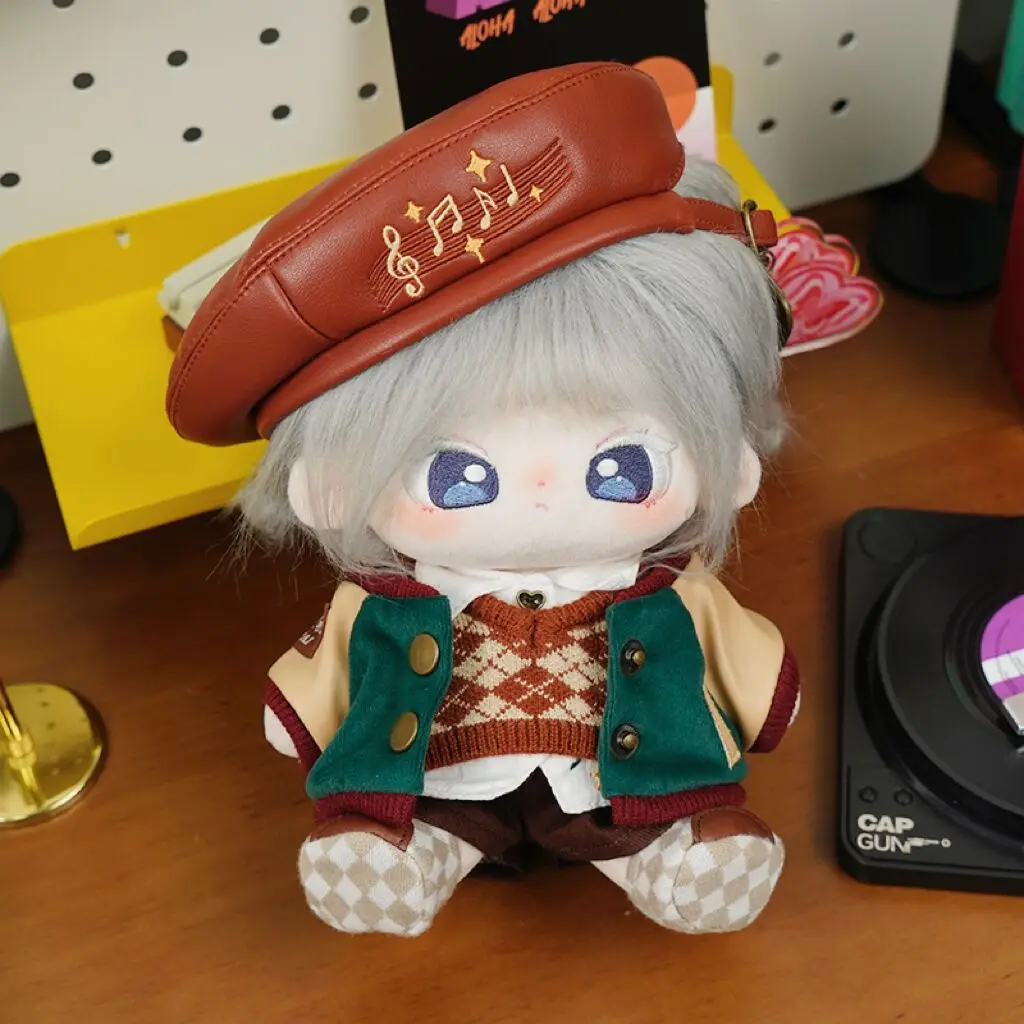 

Originality Preppy Style Kawaii Vintage Uniform Clothes 20cm Plush Cotton Stuffed Doll No Attribute Costume Cosplay Birthday Gif