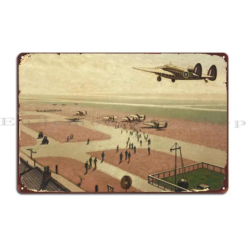 Металлический знак для аэродрома в стиле ретро оригинальный фотопостер паба на