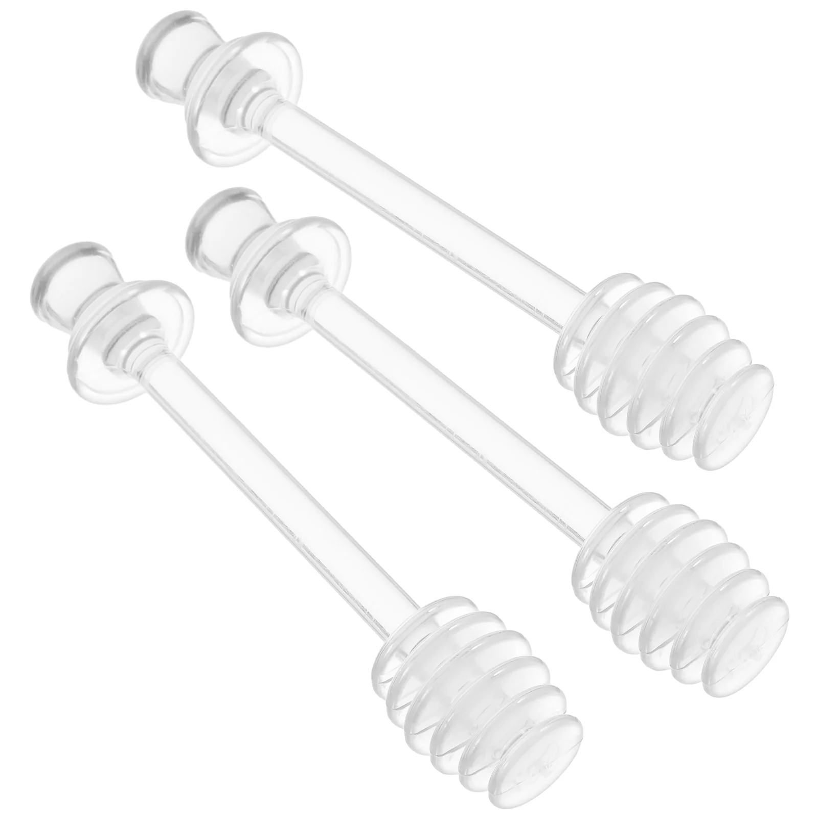 

3 Pcs Honey Stirrer Dipper Jar Sticks Kitchen Dippers Stirring Rod Plastic Mini Rods