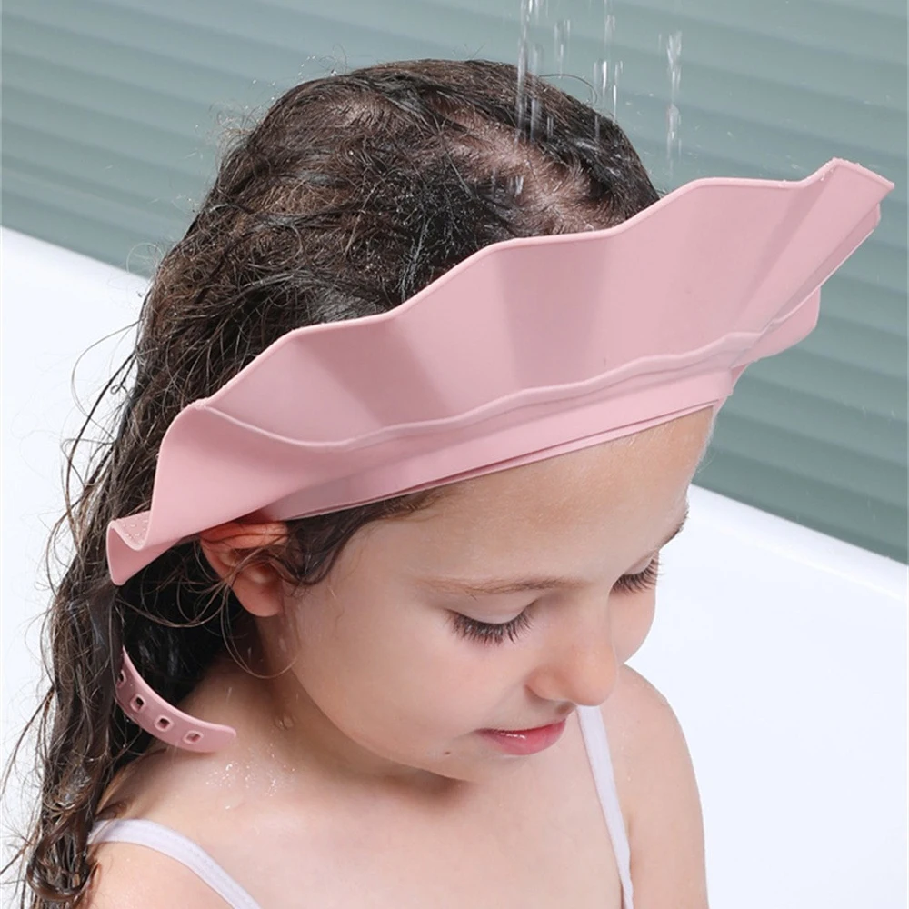 

Baby Shampoo Cap New Waterproof Ear Protection Adjustable Baby Care Shampoo Cap Bath Shower Products Adjustable Shampoo Cap