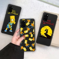 funny simpsons family phone case for samsung galaxy note20 ultra 7 8 9 10 plus lite m21 m31s m30s m51 soft cover