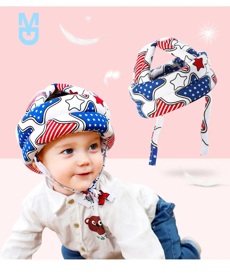 

Новая регулируемая детская шапка защитный шлем против столкновений Детская шапка для малышей Детская шапка для девочек и мальчиков Аксесс...