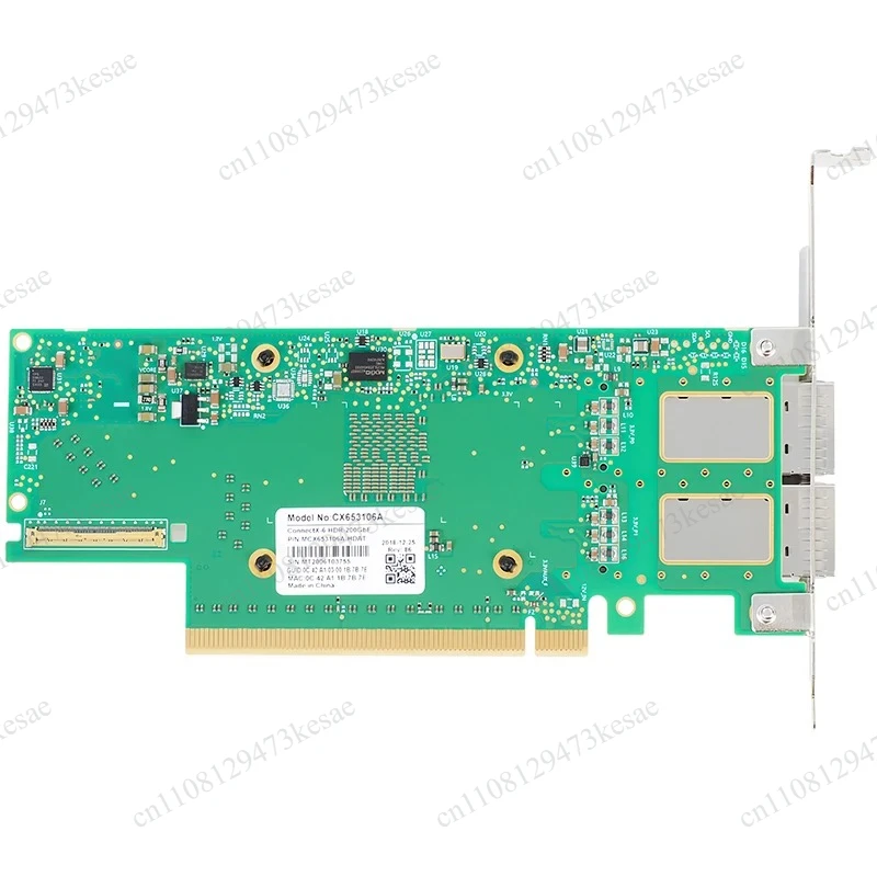 Фото Mellanox ConnectX-6 MCX653106A-HDAT 200GbE двухпортовый QSFP56 PCIe 4.0 x16 HDR InfiniBand Ethernet SmartNIC №4