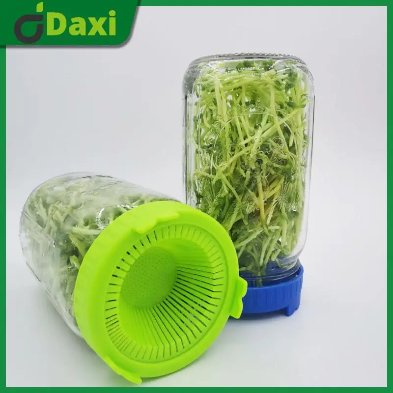 

Pp Plant Seed Growth Cover 9.2x9.2x2.5cm Germination Cover Wide Mouth Seed Germination Cover Garden Supplies Mesh Sprouting Lid
