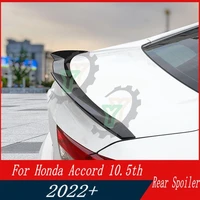 high quality abs plastic car rear trunk spoiler rear wing lip trim for honda accord 10 5th 2021 2022