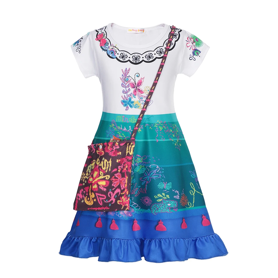 

Костюм принцессы enmas Mirabel, платья для косплея Диснея, вечерняя одежда для семейной вечеринки и выпускного вечера, платья для девочек, аксессу...