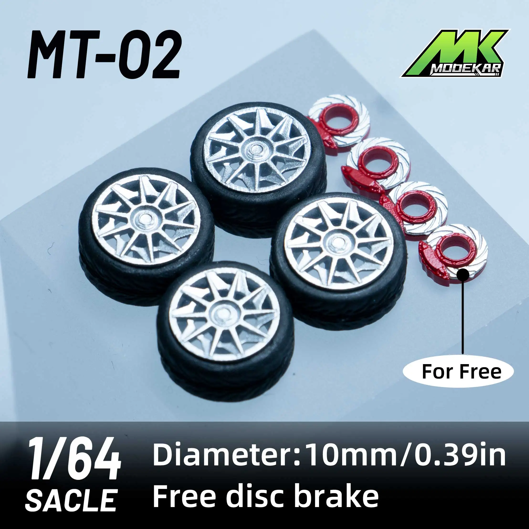 Колеса Microkiom 10 мм 1/64 с резиновыми шинами детали для переоборудования модели