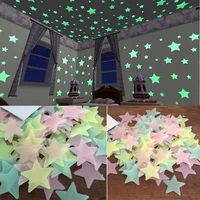 50pcs wall stickers decoration luminous fluorescent wall stickers for kids baby room bedroom ceiling home decor