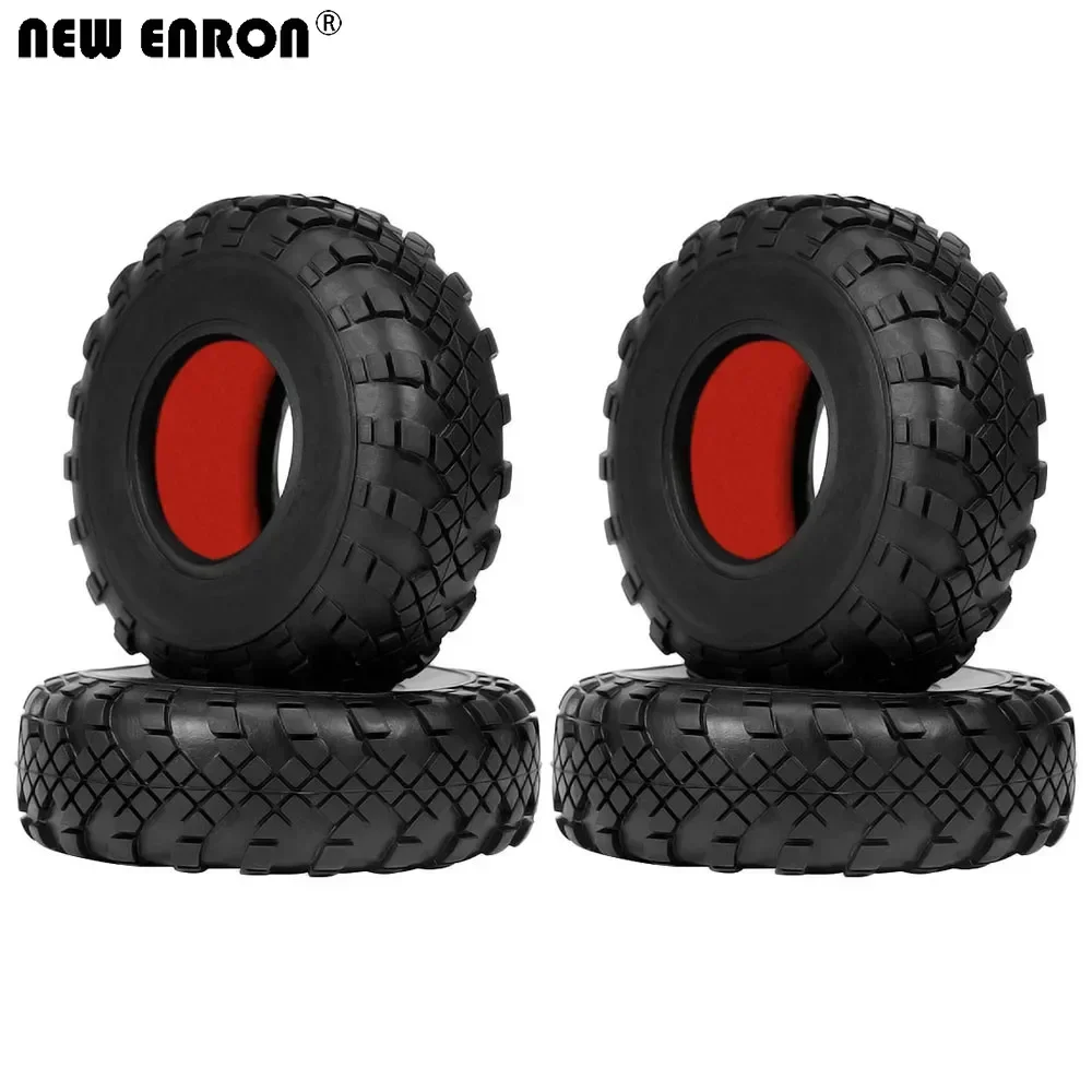 

NEW ENRON 1.9 inch Rubber Tyre Tires 110mm For 1/10 RC Crawler Car Axial SCX10 II 90046 TF2 Traxxas TRX4 T6 Tamiya CC01 D90