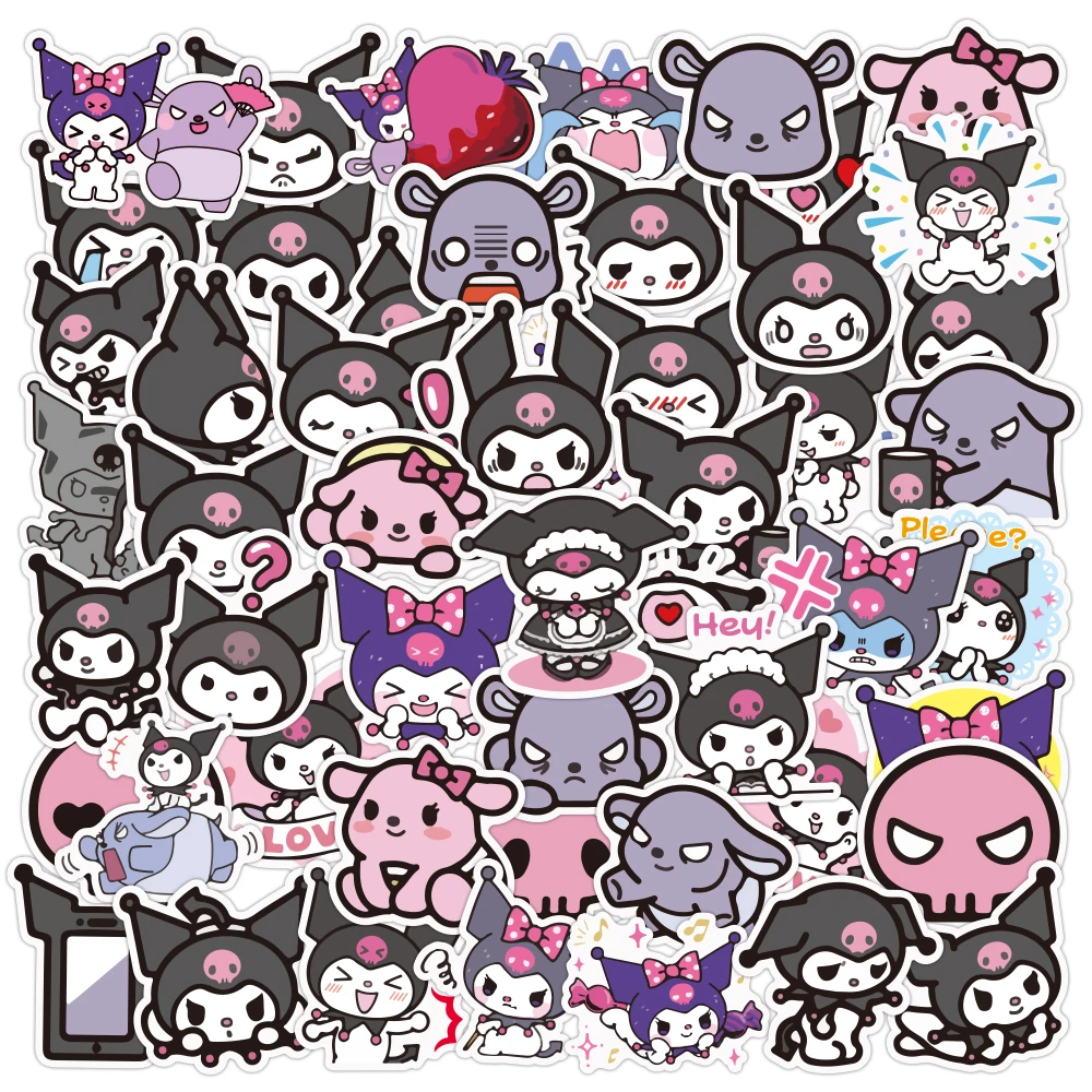 

10/30/50PCS Kawaii Kuromi Anime Cartoon Graffiti Stickers DIY Skateboard Fridge Guitar Motorcycle Waterproof Cute Sticker Toy
