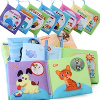 baby cloth book kids early learning develop cognize reading puzzle books parent child interactive soft rustle sound baby toys