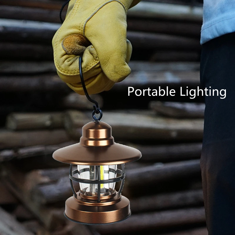 Уличная Водонепроницаемая портативная лампа для кемпинга светодиодный