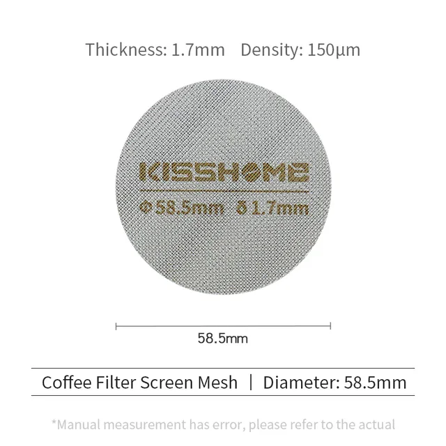 

Многоразовый металлический фильтр для эспрессо kisshome