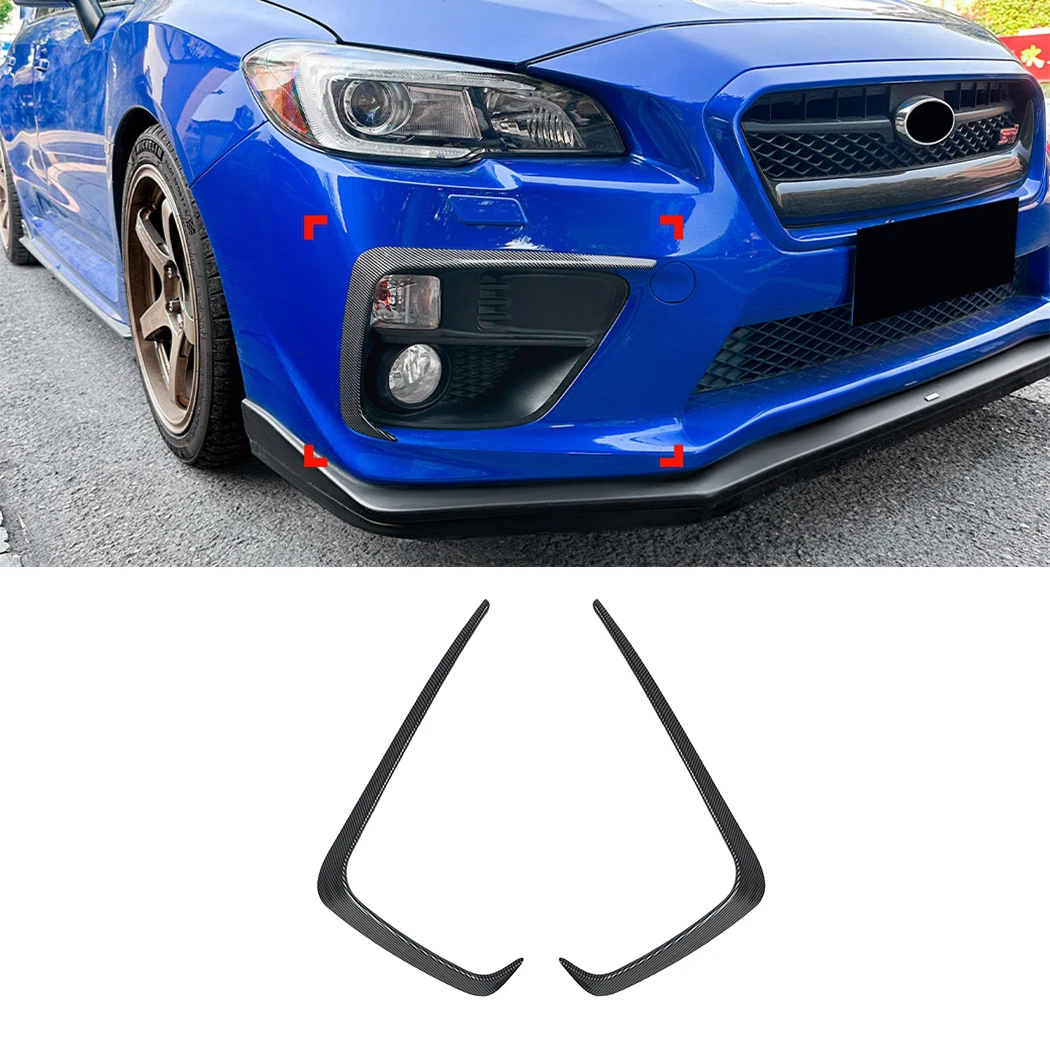 Фото Для Subaru WRX STI VA 2014 2015 2016, передний бампер, спойлер, крышка противотуманной фары, воздушный нож, сплиттер, комплект кузова из АБС-пластика №1
