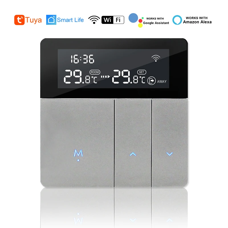 

WiFi Smart Thermostat Temperature Controller 110V 220V 230V Electric Floor Heating Room Water Gas Boiler Works With Tuya Alexa