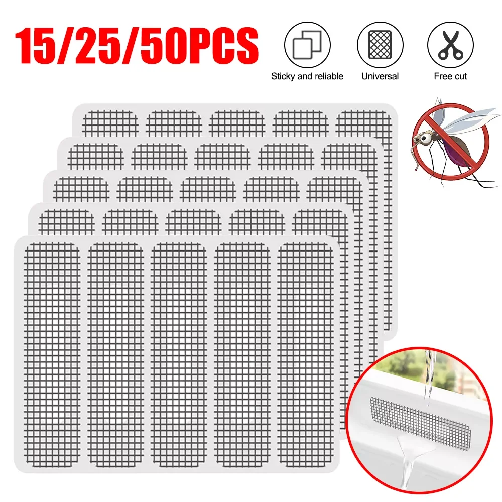 

Fix Net Window Adhesive Anti for Home Mosquito Net Fly Bug Insect Repair Screen Patch Stickers Door Curtain