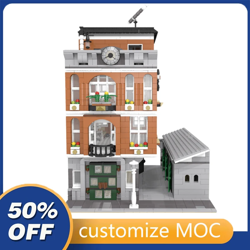 

2203 шт., Детский конструктор MOC модульный CitiClub с темной Аллеей
