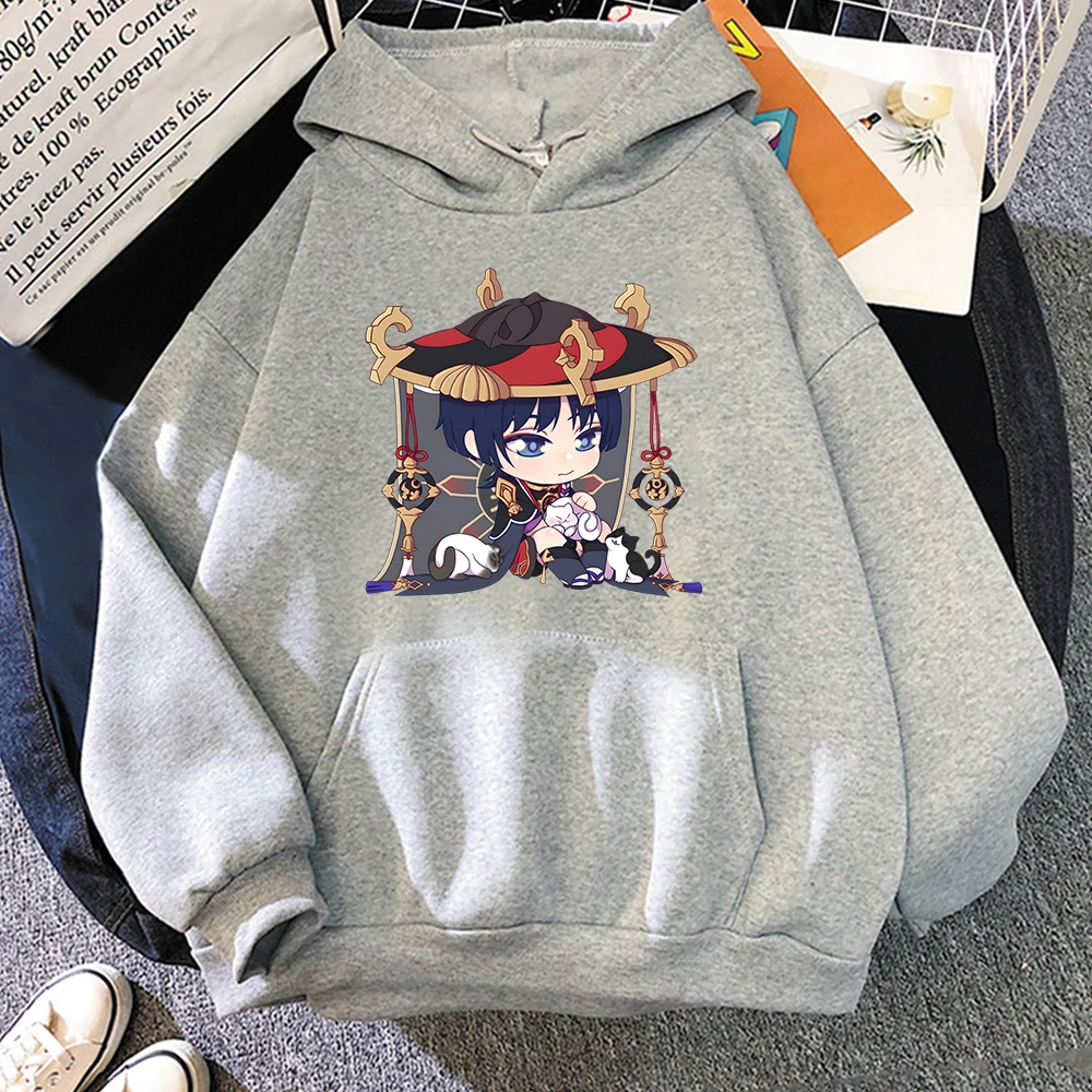 

Genshin Impact Print Hoodie Game Graphic Hoody Kawaii Clothing for Girls Autumn Winter Long Sleeve Winter Pullovers Tracksuit