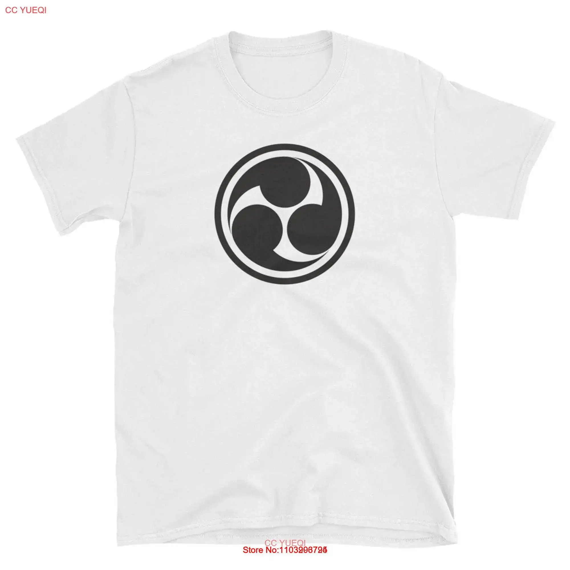 Футболка NoEnName_Null белая хлопковая с японской эмблемой