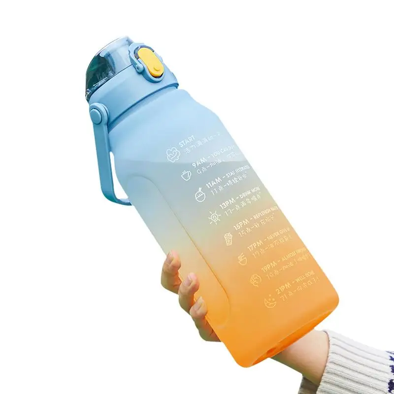 Фото Бутылка для воды с градиентом, 2 л/1,5 л №2