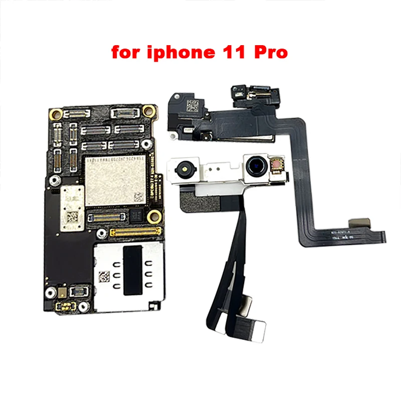 Tanie W Pełni Przetestowane Autentyczne Płyty Głównej Dla IPhone 11 Pro Max 64g/256g Oryginalna Płyta Główna Z Twarzy ID Czyszczone ICloud Darmowa Wysyłka