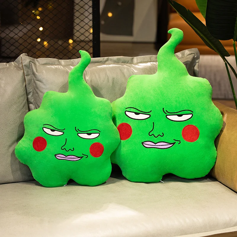 

Anime Mob Psycho 100 Plush Doll Toys Kawaii Mobu Saiko Hyaku Green Dimple Figure Plush Toy Soft Stuffed Throw Pillow Kids Gifts