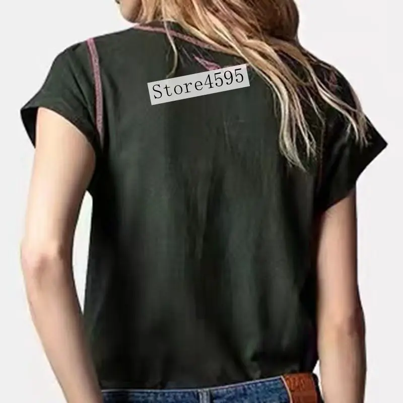

Women's gray cotton T-shirt