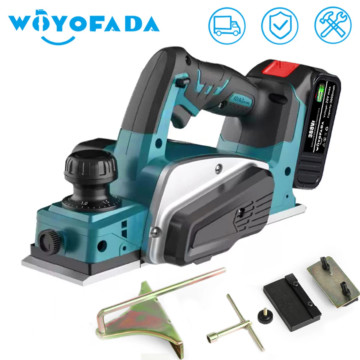 

15000rpm Electric Planer Cordless Woodworking Electric Router trimmer Wood Milling Engraving Slotting for 18/21V Makita Battery