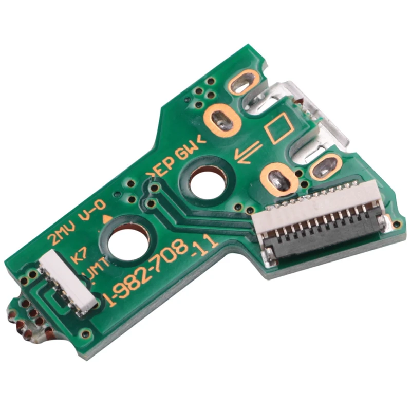 Плата USB-порта для зарядки контроллера JDS-055 Ps4 с 12-контактным гибким кабелем
