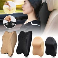 leather car pillows headrest neck rest cushion support seat accessories auto black safety pillow universal decor